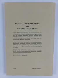 Kristillinen uskomme sekä vieraat uskonnot