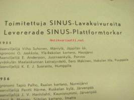 Sinus viljalietsot, lavakuivurit -myyntiesitteitä