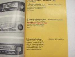 Aitoja Volkswagentarvikkeita -tuoteluettelo / myyntiesite