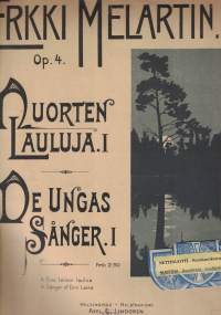 Nuorten lauluja I : 4 Eino Leinon laulua = De ungas sånger I: 4 sånger af Eino Leino : op. 4