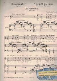 Yö nummella = Vårnatt på mon = Heidezauber, Op. 24 No4