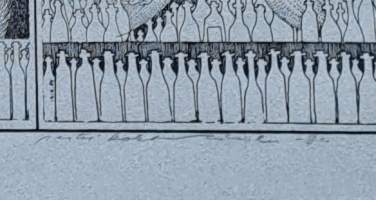 Pertti Kolehmainen"Soiton kaari"GrafiikkaKirjallisuus: Pertti Kolehmainen, AavistuksiaSign. 1982 tpla kehystämätön43cm x 46cm