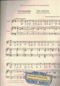Kotomaamme, laulu pianon säestyksellä Op. 18 No2