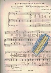 Neljä laulua Op. 47 No2 Kuin hiipuva hiillos tummentuu