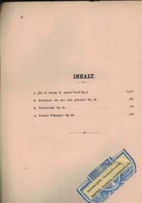 Konzertstücke, piano