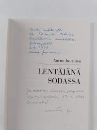 Lentäjänä sodassa (signeerattu, tekijän omiste)