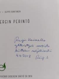Ragnar Ekbergin perintö (signeerattu, tekijän omiste)