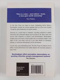 The One Thing You Need to Know - About Great Managing, Great Leading, and Sustained Individual Success