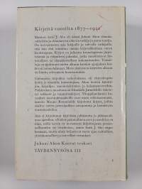 Kirjeitä vuosilta 1877-1921 (Kootut teokset täydennysosa 3)