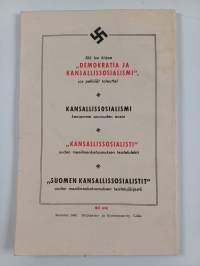 Demokratia ja kansallissosialismi 1