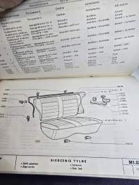 Polski fiat  varaosaluettelo.  1972