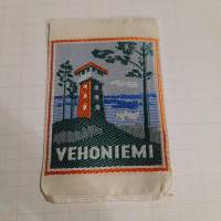 Vehoniemi -kangasmerkki / matkailumerkki / hihamerkki / viiri