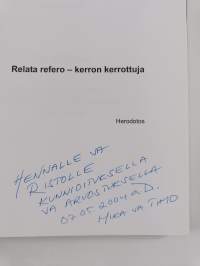 Akateemine huumori Aura rannoil 1200-luvult 2000-luvul (signeerattu, tekijän omiste)