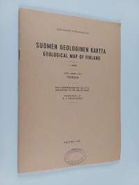 Suomen geologinen kartta - Geological map of Finland - 1:100 000 ; kallioperäkartanselitys - explanation to the map of rocks. Nötö