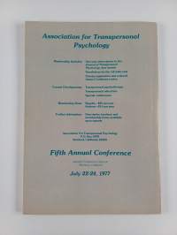 The Journal of Transpersonal Psychology 1/1977