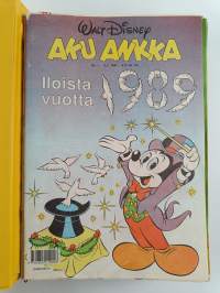 Aku Ankka vuosikerta 1989 (1-52, 2 kansiota)