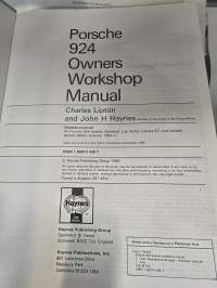 Porsche 924 owners workshop manual.