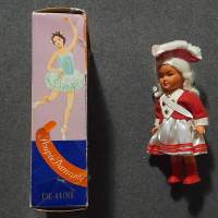 Nukke vanha tyttönukke  Tanzpuppe tanssiva nukke toimii 1950-1960 luvulta