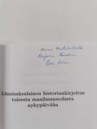 Länsisaksalainen historiankirjoitus toisesta maailmansodasta nykypäivään (signeerattu, tekijän omiste)