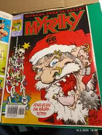 Myrkky vuosikerta 1996. Numerot 1-12 kansiossa. Alapäähuumorin pää-äänenkannattaja pahimmillaan - tai parhaimmillaan!