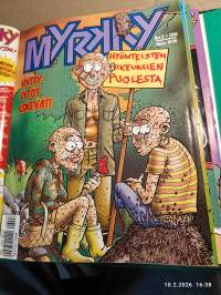 Myrkky vuosikerta 1996. Numerot 1-12 kansiossa. Alapäähuumorin pää-äänenkannattaja pahimmillaan - tai parhaimmillaan!
