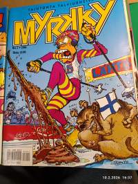 Myrkky vuosikerta 1996. Numerot 1-12 kansiossa. Alapäähuumorin pää-äänenkannattaja pahimmillaan - tai parhaimmillaan!