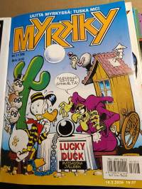 Myrkky vuosikerta 1996. Numerot 1-12 kansiossa. Alapäähuumorin pää-äänenkannattaja pahimmillaan - tai parhaimmillaan!