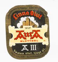 Aura Linna Olut III -  olutetiketti