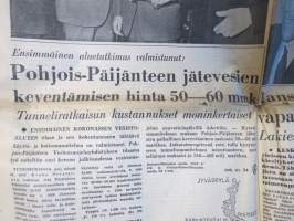 Uusi Suomi la 1.4.1967,  Kansanedustaja vapaan oluen kannalla, Linnanmäen näkötorni, Aktivistivaellus 50 vuotta sitten, sekkipetturi Vassilian Glubokov, ym.