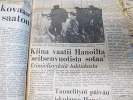 Uusi Suomi la 1.4.1967,  Kansanedustaja vapaan oluen kannalla, Linnanmäen näkötorni, Aktivistivaellus 50 vuotta sitten, sekkipetturi Vassilian Glubokov, ym.