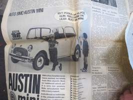 Uusi Suomi la 1.4.1967,  Kansanedustaja vapaan oluen kannalla, Linnanmäen näkötorni, Aktivistivaellus 50 vuotta sitten, sekkipetturi Vassilian Glubokov, ym.