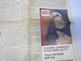 Uusi Suomi la 1.4.1967,  Kansanedustaja vapaan oluen kannalla, Linnanmäen näkötorni, Aktivistivaellus 50 vuotta sitten, sekkipetturi Vassilian Glubokov, ym.