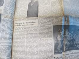 Uusi Suomi la 1.4.1967,  Kansanedustaja vapaan oluen kannalla, Linnanmäen näkötorni, Aktivistivaellus 50 vuotta sitten, sekkipetturi Vassilian Glubokov, ym.