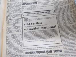 Uusi Suomi la 1.4.1967,  Kansanedustaja vapaan oluen kannalla, Linnanmäen näkötorni, Aktivistivaellus 50 vuotta sitten, sekkipetturi Vassilian Glubokov, ym.