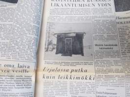 Aamulehti la 1.4.1967, Kolarin malmirata?, MS Finalndia mainos, Amerikkalainen miljonääri Frans Nieminen etsii perillisiä, Urjalan putka kuin leikkimökki, ym.