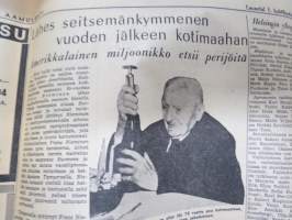 Aamulehti la 1.4.1967, Kolarin malmirata?, MS Finalndia mainos, Amerikkalainen miljonääri Frans Nieminen etsii perillisiä, Urjalan putka kuin leikkimökki, ym.
