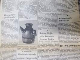 Aamulehti la 1.4.1967, Kolarin malmirata?, MS Finalndia mainos, Amerikkalainen miljonääri Frans Nieminen etsii perillisiä, Urjalan putka kuin leikkimökki, ym.