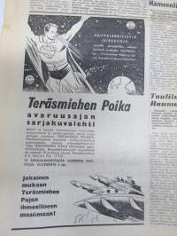 Suomenmaa 17.5.1967 (Maalaisliitto-Kepu), 200 siltaa rakennetaan, Beach Boys - Rantapojat Helsingissä maksoi 100 000 mk, Teräsmies -sarjakuvamainos, ym.