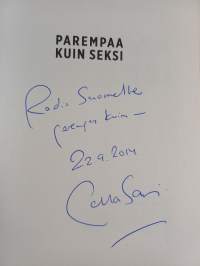 Parempaa kuin seksi (signeerattu, tekijän omiste)