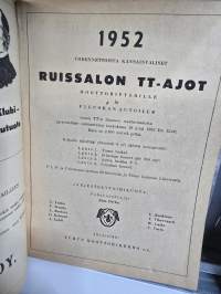 Ruissalon TT -ajot moottoripyörille ja midget autoille.18, , 5, 1952