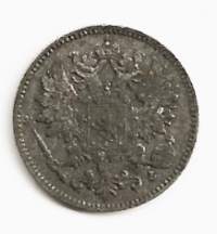 25 penniä  1902 hopeaa