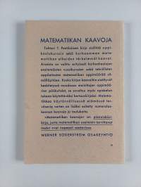 Matematiikan kaavoja : algebra, geometria, trigonometria, analyyttinen geometria, differentiaali- ja integraalilaskenta