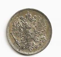 25 penniä  1909 hopeaa