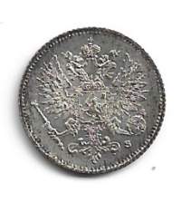 25 penniä  1916 hopeaa