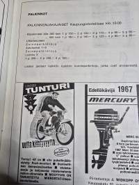 Väinölänniemi TT-ajo  käsiohjelma. 21, 5, 1967