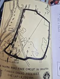 Imatranajo suomen grand prix  mm osakilpailu lisämääräykset.  4, 8, 1968.
