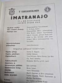 V Imatranajo suomen grand prix  mm osakilpailu käsiohjelma. 6 - 7, 8, 1966