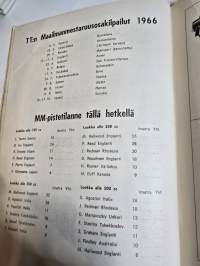 V Imatranajo suomen grand prix  mm osakilpailu käsiohjelma. 6 - 7, 8, 1966