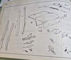 Mercedes -Benz Type 190 B, 10 014, Ersatzteilliste. Spare parts list-varaosaluettelo. Alkuperäinen. June 1959.