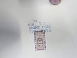 Upsalan yliopiston kunniatohtorin diplomi 1974 - Sven Lindman (Åbo akademi valtiopin professorille myönnetty), tekstissä myös maininta filosofian tohtorin arvosta ym